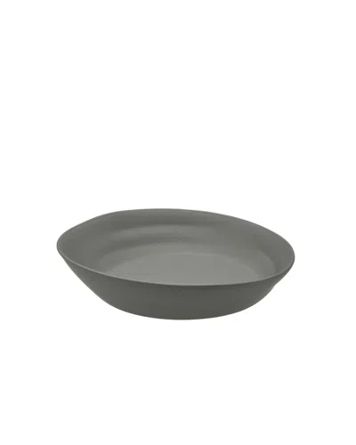 10 Strawberry Street Wave Matte Set Of Six 6.25in Soup Bowls In Gray