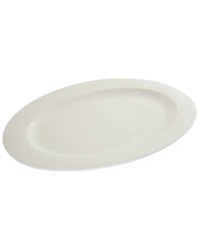 10 Strawberry Street Whittier 18in Oval Platter In White