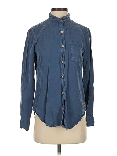 Pre-owned 10 Tree Long Sleeve Button Down Shirt In Blue