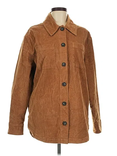Pre-owned 10 Tree Long Sleeve Button Down Shirt In Brown