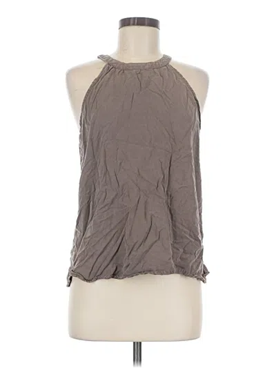 Pre-owned 10 Tree Sleeveless Blouse In Gray