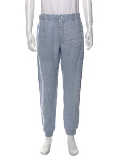 Pre-owned 100% Capri Joggers In Blue