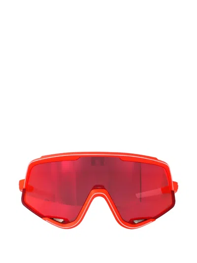 100% Eyewear Glendale Geometric Sunglasses In Red