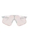 100% Eyewear Hiper Shield-frame Sunglasses In Grey