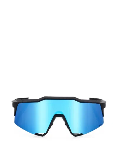 100% Eyewear Speedcraft Geometric-frame Sunglasses In Black