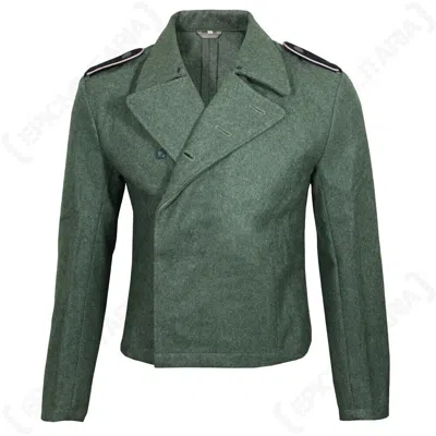 Pre-owned 100% German Army Elite Field Grey Panzer Tunic - Ww2 Repro Uniform Jacket In Green