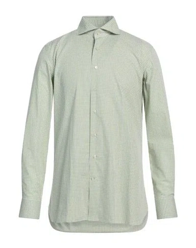 100 Hands Man Shirt Light Green Size 17 Cotton