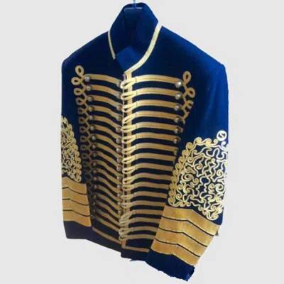 Pre-owned 100% Jimi Hendrix Jacket Military Tunic Blue Hussars Pelisse 2021 Jimi Hendrix