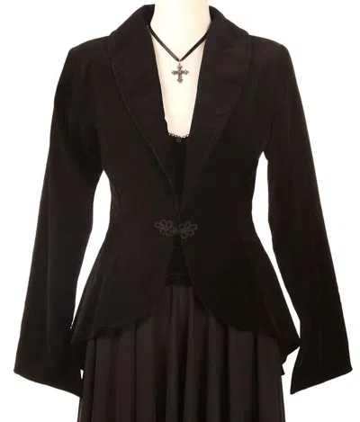Pre-owned 100% Ladies Classic Bustle Jacket In Black