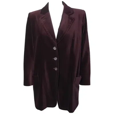 Pre-owned 100% Ladies Velvet Frock Coat In Matching Picture
