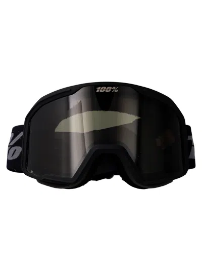 100% Base Black Polycarbonate Sunglasses In Red