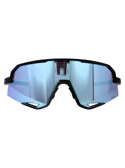 100% Matte Black Polycarbonate Sunglasses In Yellow