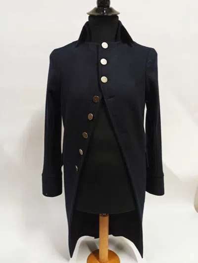 Pre-owned 100% Men's Black Wool Jacket For Civilian, Revolution Period