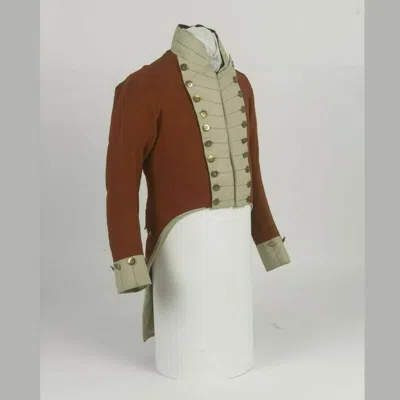 Pre-owned 100% Men's British Brown Tail Coat Uniform Jacket