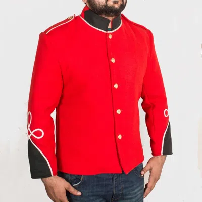 Pre-owned 100% Men's British War Jacket, Civil War Jacket, British War Jacket In Red