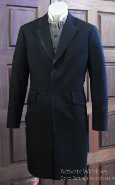 Pre-owned 100% Men's Edwardian Frock Coat In Black