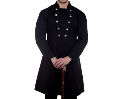 Pre-owned 100% Men's Fashion 19th Century Gentleman's Coat In Black