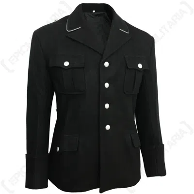 Pre-owned 100% Mens Army Elite Black M32 Officers Tunic - Ww2 Wool Repro Uniform Quality Coat