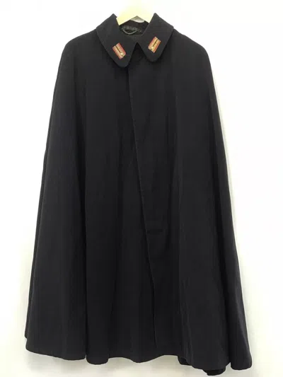 Pre-owned 100% Mens Original Wwii Japanese Navy Blue Officers Cape Coat