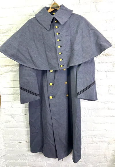 Pre-owned 100% Mens Vintage Us Military Academy West Point Cadets Cold Weather Coat Gray Wool