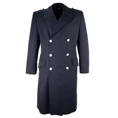 Pre-owned 100% Original Bundeswehr Luftwaffe Blue Coat - German Army Double Breasted