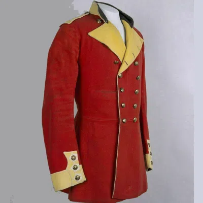 Pre-owned 100% Sergeants Full Dress Tunic 1855 Circa Officer Men Red Jacket
