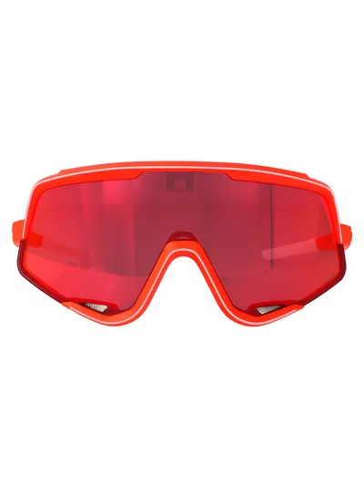 100% Soft Tact Neon Orange Polycarbonate Sunglasses