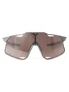 100% Matte White - Hiper Silver Mirror Lens Acetate Sunglasses In Matte Stone Grey - Hiper Silver Mirror Lens