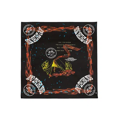 Pre-owned 100 Thieves Camping Szn Bandana In Black