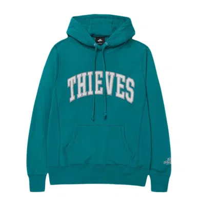 Pre-owned 100 Thieves Men's  Alumni Collection Chenille Hoodie In Green