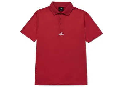 Pre-owned 100 Thieves Men's  Birdie Short Sleeve Polo Shirt In Red