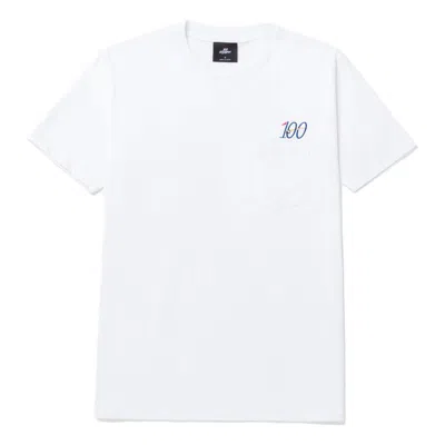Pre-owned 100 Thieves Men's  Country Club Flags Pocket T-shirt In White