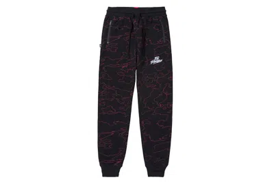 Pre-owned 100 Thieves Men's  Foundations Geoprint Pant In Black/red