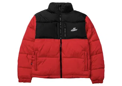 Pre-owned 100 Thieves Men's  Fw22 Puffer Jacket In Red/black