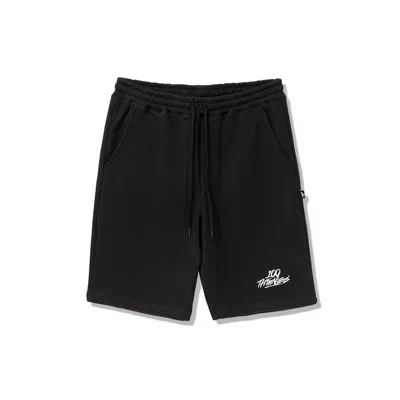 Pre-owned 100 Thieves Men's  No Camping Fleece Short In Black