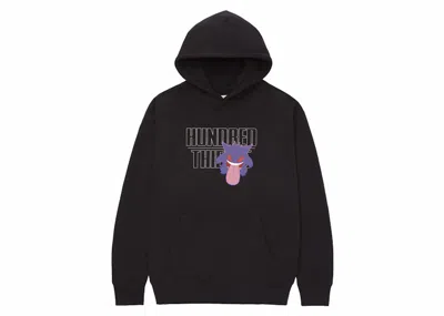 Pre-owned 100 Thieves Men's  X Pokémon Gengar Hoodie In Washed Black