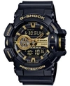 G-SHOCK MEN'S ANALOG-DIGITAL CHRONOGRAPH BLACK RESIN STRAP WATCH 55X52MM GA400GB-1A9