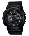 G-SHOCK MEN'S ANALOG DIGITAL BLACK RESIN STRAP WATCH, 55MM GA110-1B