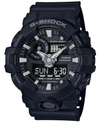 G-SHOCK G-SHOCK MEN'S ANALOG-DIGITAL BLACK RESIN STRAP WATCH 53X58MM GA-700-1B