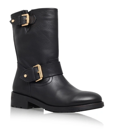 Kurt Geiger Raymond Biker Boots In Black