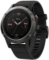 GARMIN UNISEX FENIX 5 BLACK SILICONE STRAP GPS SMART WATCH 47MM