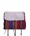 ETRO SHEARLING AND LEATHER BAG,8959705