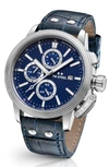 TW STEEL CEO ADESSO CHRONOGRAPH LEATHER STRAP WATCH, 48MM,CE7008