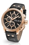 TW STEEL CEO ADESSO CHRONOGRAPH LEATHER STRAP WATCH, 48MM,CE7012