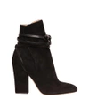SERGIO ROSSI TEA SUEDE ANKLE BOOTS,8962759