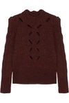 ISABEL MARANT ELEA CUTOUT KNITTED SWEATER