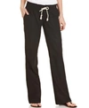 Roxy Oceanside Linen Blend Beach Pants In Black
