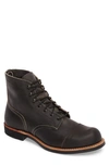 Red Wing Iron Ranger Boots In Charcoal Gray Leather-grey