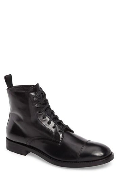 To Boot New York Men's Bondfield Leather Cap Toe Boots In Black