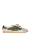 GUCCI FALACER GLITTER SNEAKERS,8963882